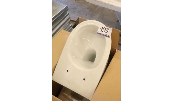 porseleinen toilet afm 58x38x44cm